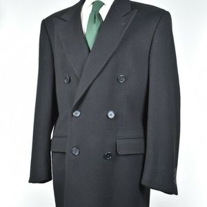 Stefano Genovese Cashmere Overcoat, black